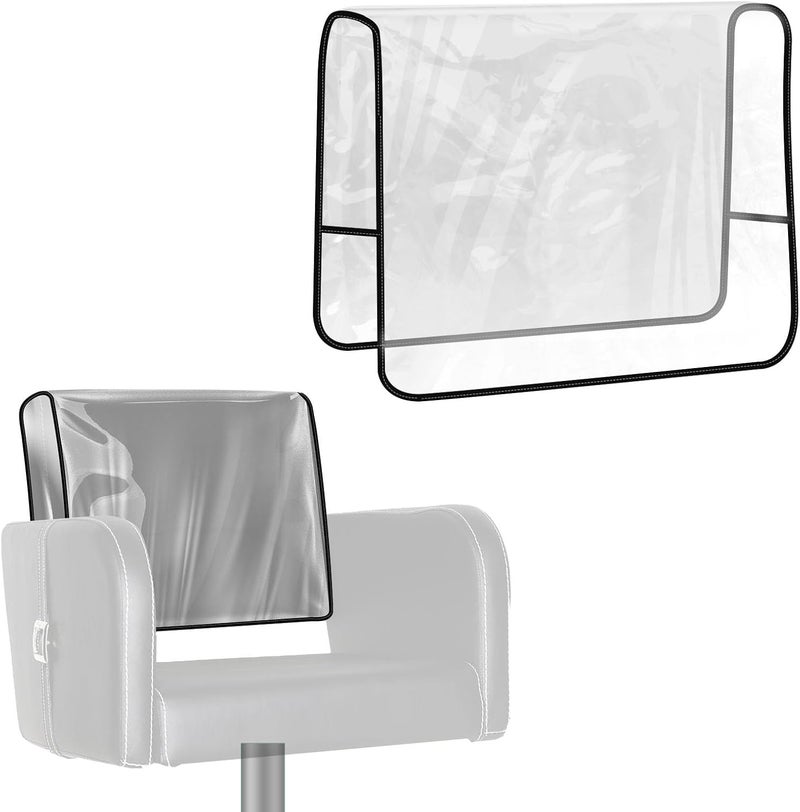 Yeezee Salon Chair Cover - 20"x 15"x 4.5"Seat Covers Black,Salon Chair Covers Protectors,Square Salon Chair Covers Protectors fits Most Salon Chairs,Reinforced Precision Stitched Clear Covers (1, Small) - Image 1